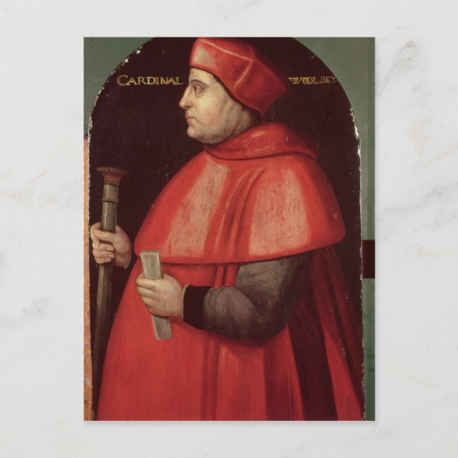 Portrait of Cardinal Thomas Wolsey Postcard (Front)