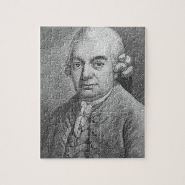Portrait of Carl Philipp Emanuel Bach (1714-88) (e Jigsaw Puzzle (Vertical)