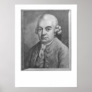 Portrait of Carl Philipp Emanuel Bach (1714-88) (e Poster