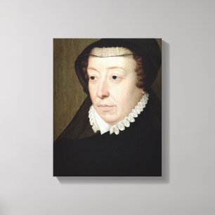 Portrait of Catherine de Medici Canvas Print