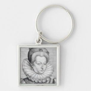 Portrait of Catherine Henriette Keychain