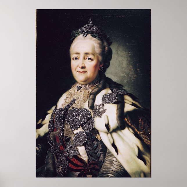 Portrait of Catherine II  of Russia 2 Poster (Front)