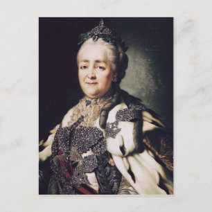 Portrait of Catherine II  of Russia Postcard