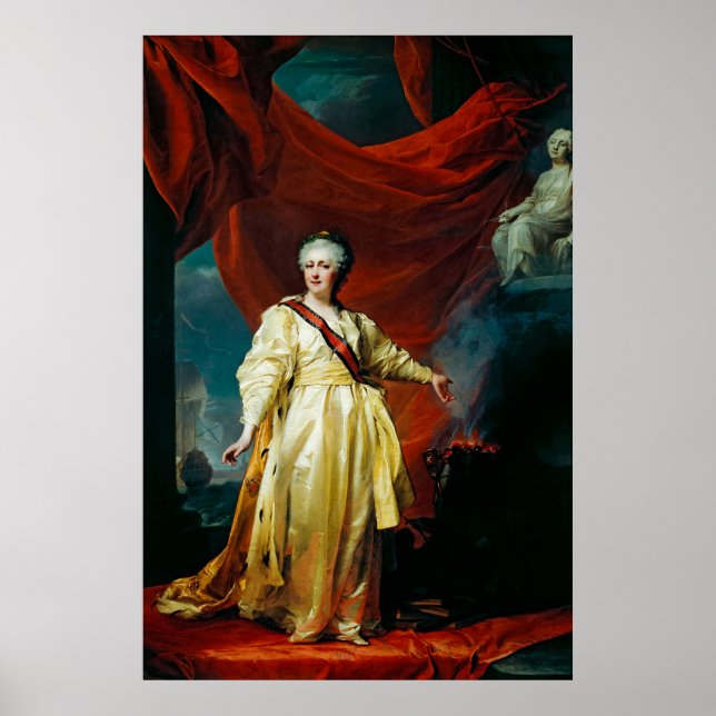 Portrait of Catherine II Poster (Front)