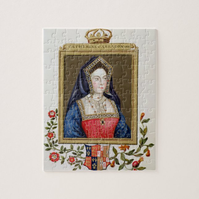 Portrait of Catherine of Aragon (1485-1536) 1st Qu Jigsaw Puzzle (Vertical)