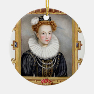 Portrait of Catherine Parr (1512-1548) Sixth Wife Ceramic Ornament