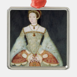 Portrait of Catherine Parr (1512-48), 1545 (colour Metal Ornament
