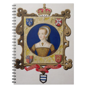 Portrait of Catherine Parr (1512-48) 6th Queen of Notebook
