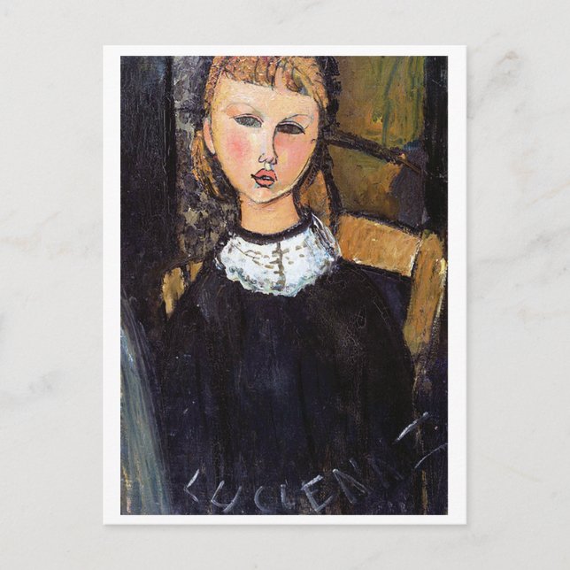 Portrait of Ceroni, Modigliani Postcard (Front)