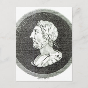 Portrait of Charlemagne Postcard