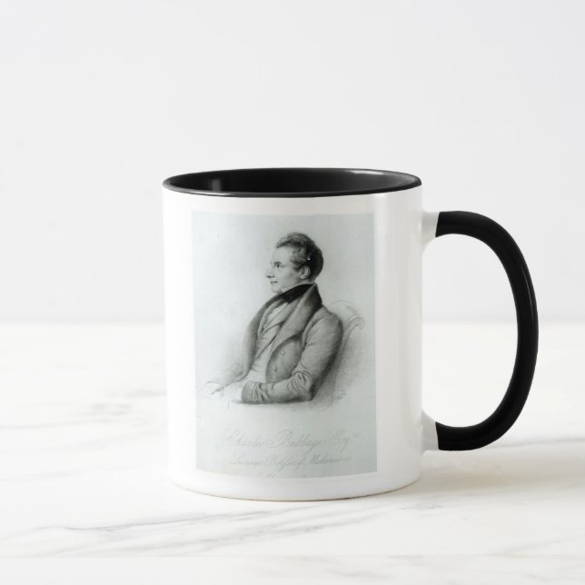 Portrait of Charles Babbage  1832 Mug (Right)