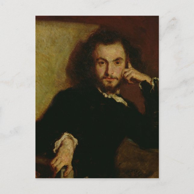 Portrait of Charles Baudelaire  1844 Postcard (Front)