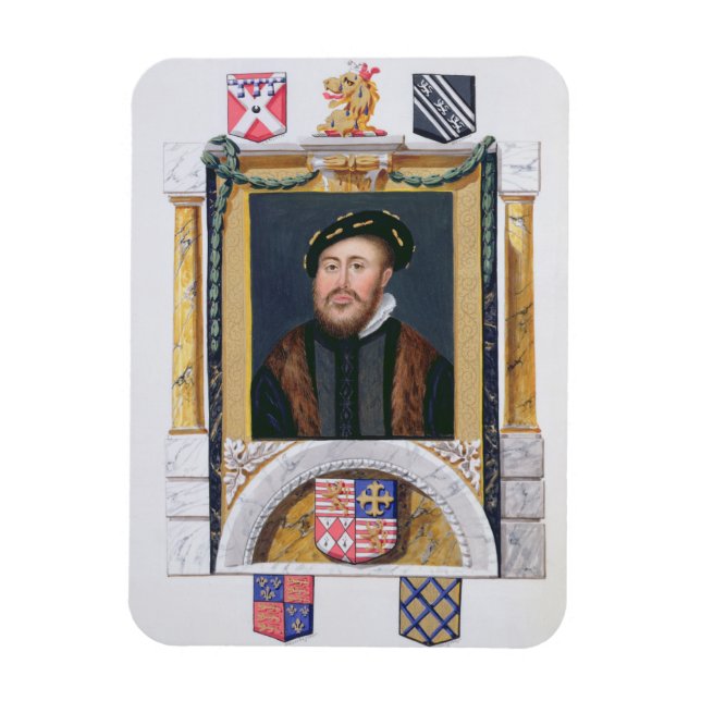Portrait of Charles Brandon (1488-1545) Duke of Su Magnet (Vertical)