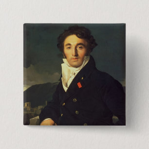 Portrait of Charles Cordier 1811 2 Inch Square Button