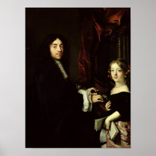 Portrait of Charles Couperin and the Daughter Poster