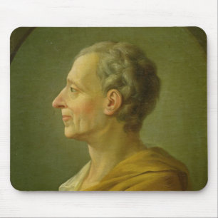 Portrait of Charles de Montesquieu Mouse Pad