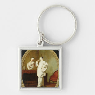 Portrait of Charles Deburau Keychain