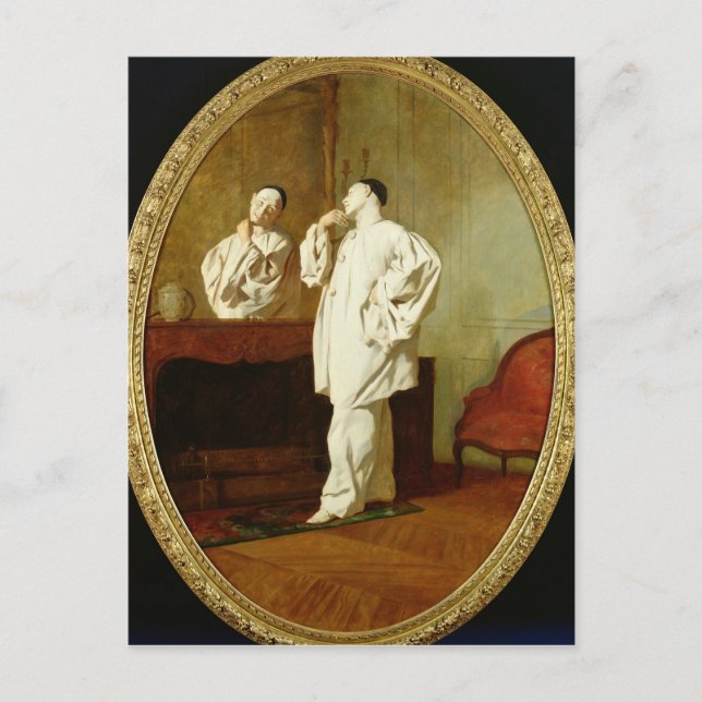 Portrait of Charles Deburau Postcard (Front)