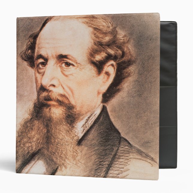Portrait of Charles Dickens, 1869 Binder (Front/Inside)