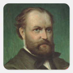 Portrait of Charles Gounod Square Sticker