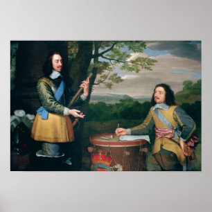 Portrait of Charles I  and Sir Edward Walker Poster