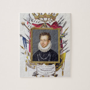 Portrait of Charles IX of France (1550-74) from 'M Jigsaw Puzzle