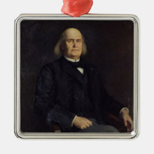 Portrait of Charles Leconte de Lisle  1885 Metal Ornament