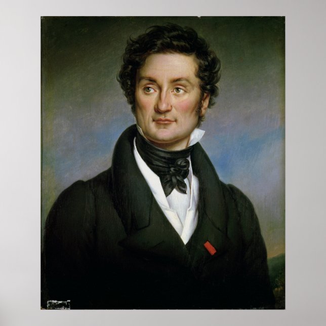 Portrait of Charles Nodier  1824 Poster (Front)
