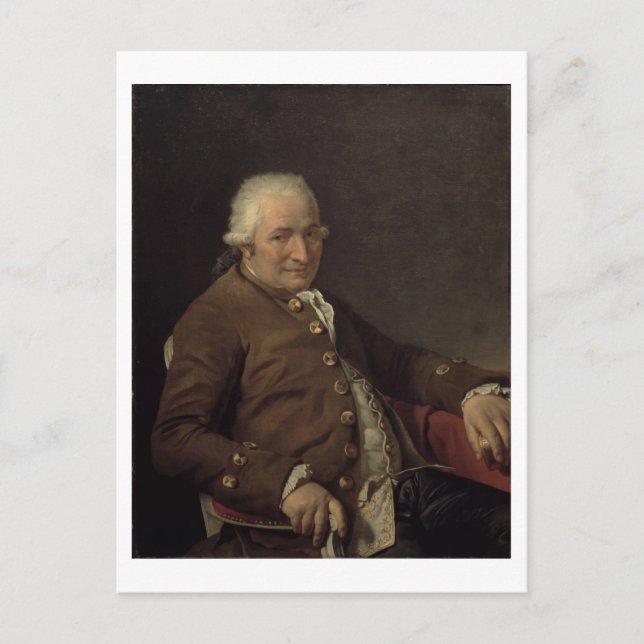 Portrait of Charles-Pierre Pecoul, 1784 (oil on ca Postcard (Front)