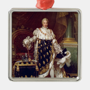 Portrait of Charles X in Coronation Robes, 1827 Metal Ornament