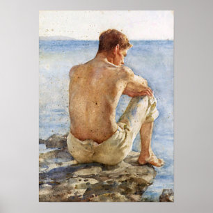 Portrait of Charlie Mitchell Poster