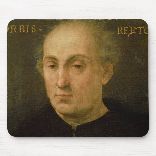 Portrait of Christopher Columbus Mouse Pad (Front)