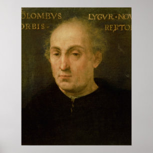 Portrait of Christopher Columbus Poster