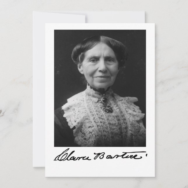 Portrait of Clara Barton Invitation (Front)