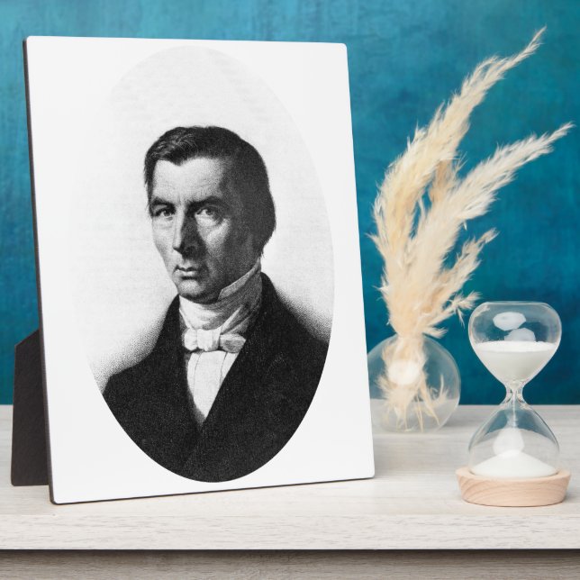 Portrait of Classical Liberal Frederic Bastiat Plaque (Side)
