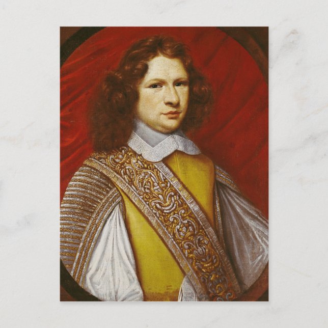 Portrait of Coeffier de Ruze d'Effiat  Marquis Postcard (Front)