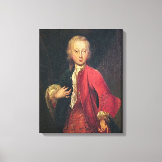 Portrait of Comte Maurice de Saxe Canvas Print (Front)