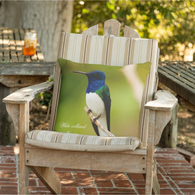 Portrait of Contemplation Outdoor Throw Pillow (Chair)