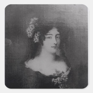 Portrait of Countess Ehrengard Melusina Square Sticker