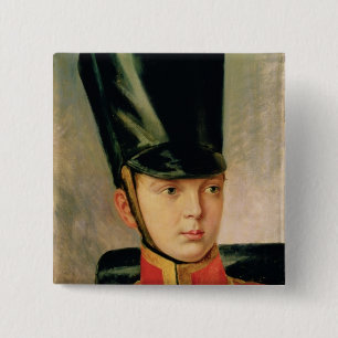 Portrait of Crown Prince Alexander 2 Inch Square Button