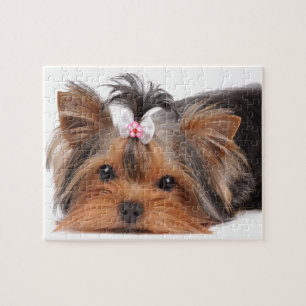 Portrait of cute puppy jigsaw puzzle