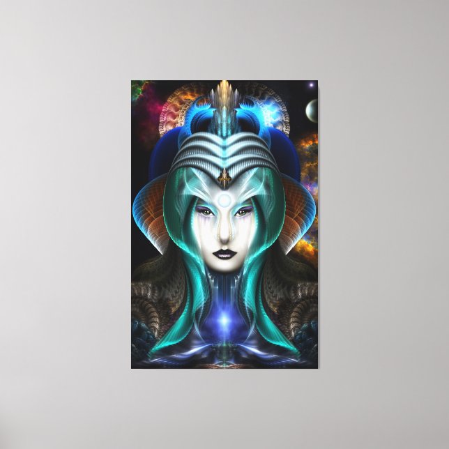 Portrait Of Cyiria Canvas Print (Front)