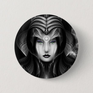 Portrait Of Cyiria Midnight 2 Inch Round Button