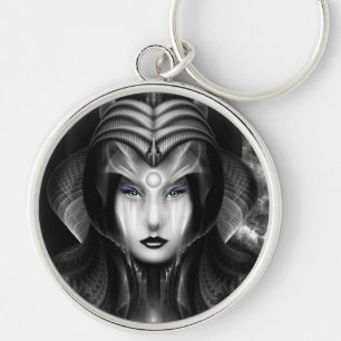 Portrait Of Cyiria Midnight Keychain