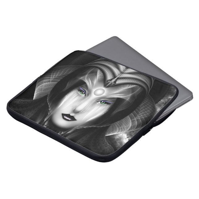Portrait Of Cyiria Midnight Laptop Sleeve (Front Top)