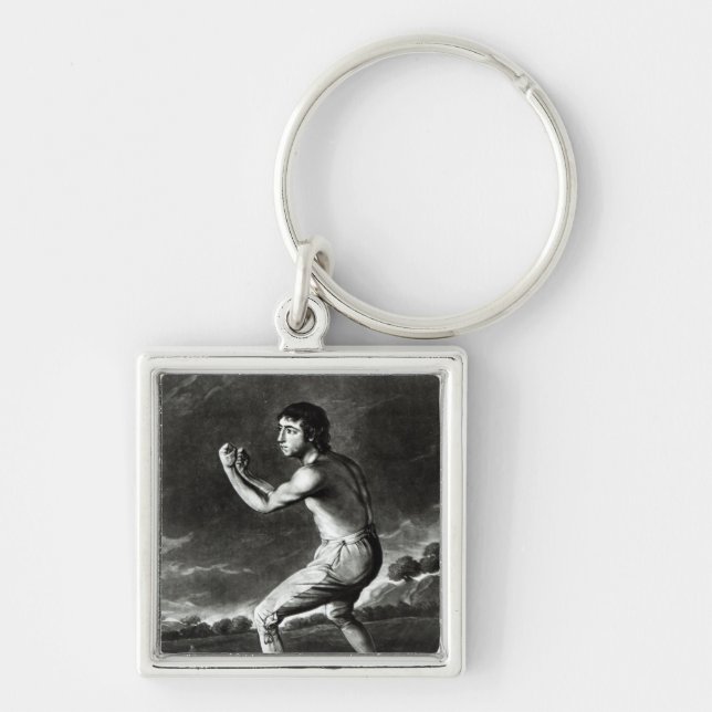 Portrait of Daniel Mendoza Keychain (Front)