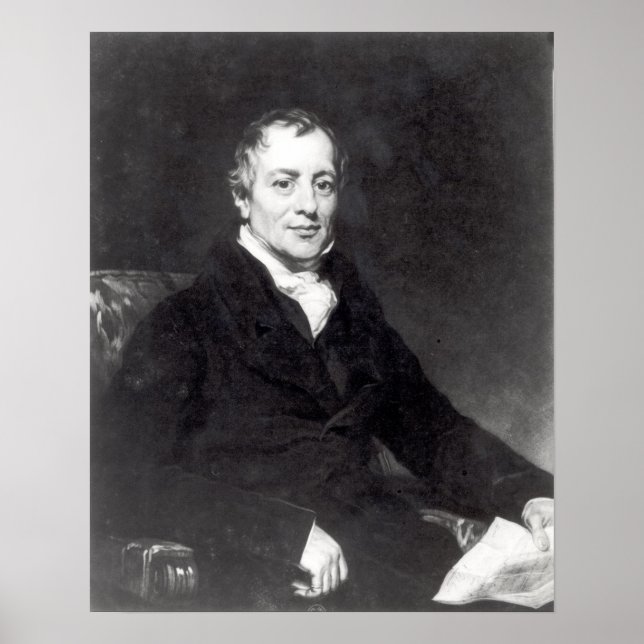 Portrait of David Ricardo Poster (Front)