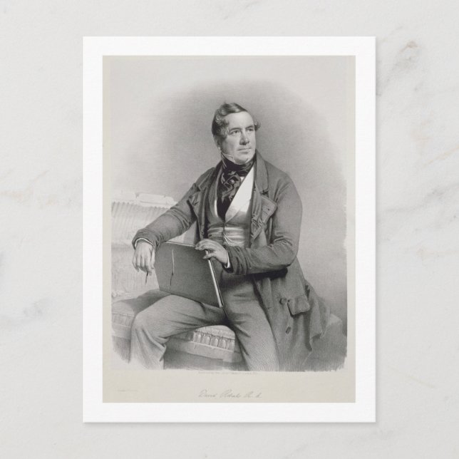 Portrait of David Roberts (1796-1864) frontispiece Postcard (Front)