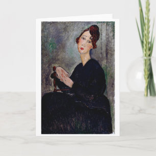 Portrait of Dedie, Modigliani Card