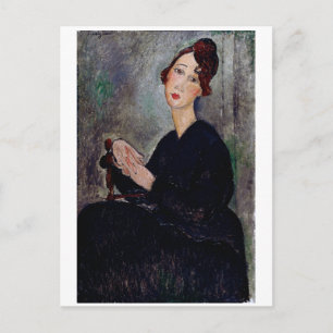 Portrait of Dedie, Modigliani Postcard